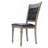 Farmhouse Gray Tufted Upholstered Dining Chairs, Set of 2