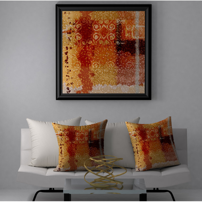 Damask Reversible Throw Pillow, 24" x 24"