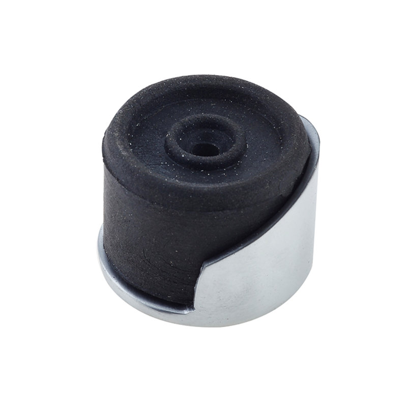 Taoran Brass Floor Fixed Door Stop, Satin Chrome