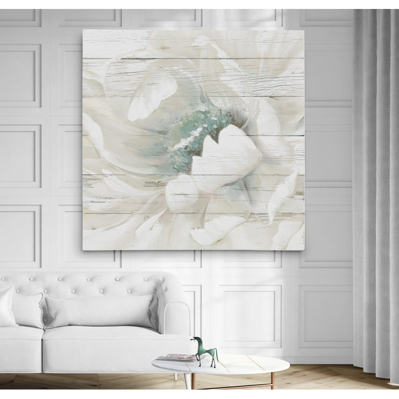 «Weathered White II», reproduction de peinture à l'huile sur toile tendue, H 32 po x l 32 po x P 1,5 po, Toile tendue