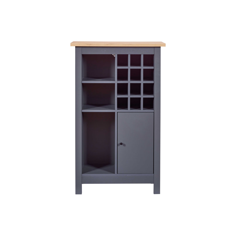 Adaliz Wine Cabinet, Grey