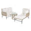 Beige Garden Lounge Sofa Set