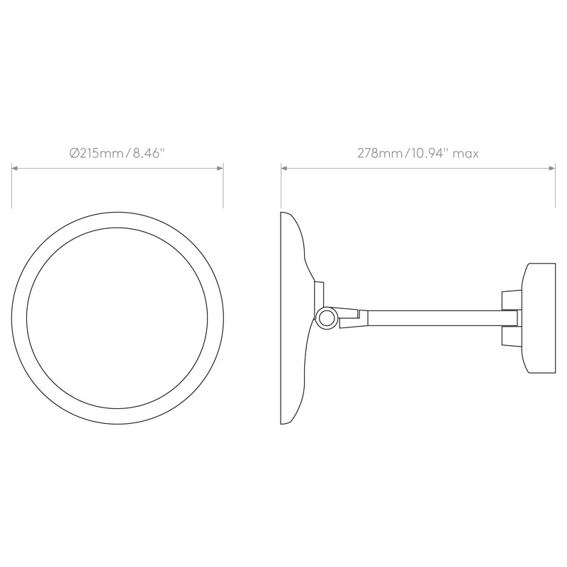 Mascali 1 - Light LED Vanity Light, Polished Chrome