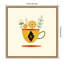 Yellow Cup by Amber Leaders Framed Canvas Wall Art Print