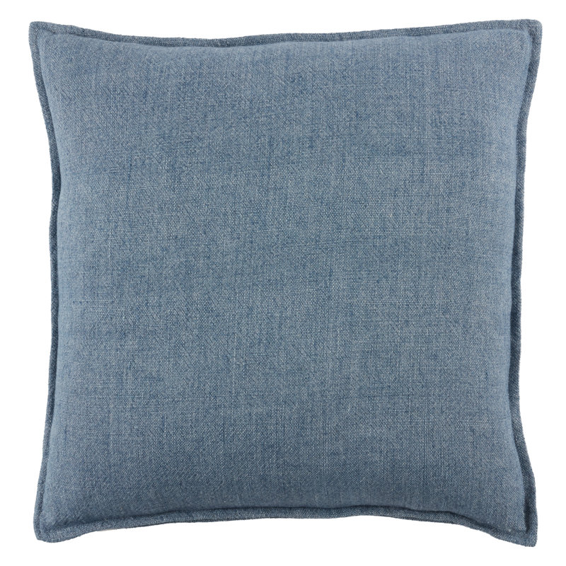 Coussin Burbank, Inférieur, Bleu, 22 po x 22 po