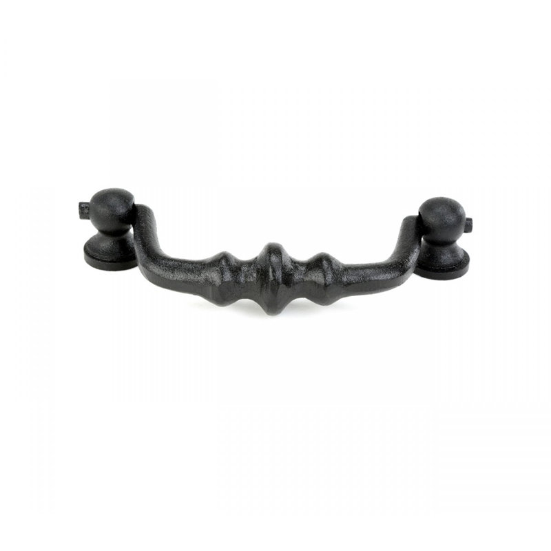Black Wrought Iron Traditional Drop Bail Pull Handles Pack of 2
