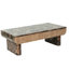 Table basse 47 po avec plateau en faux bois imitation marbre