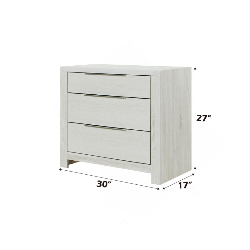 Table de chevet beige, aucun assemblage requis
