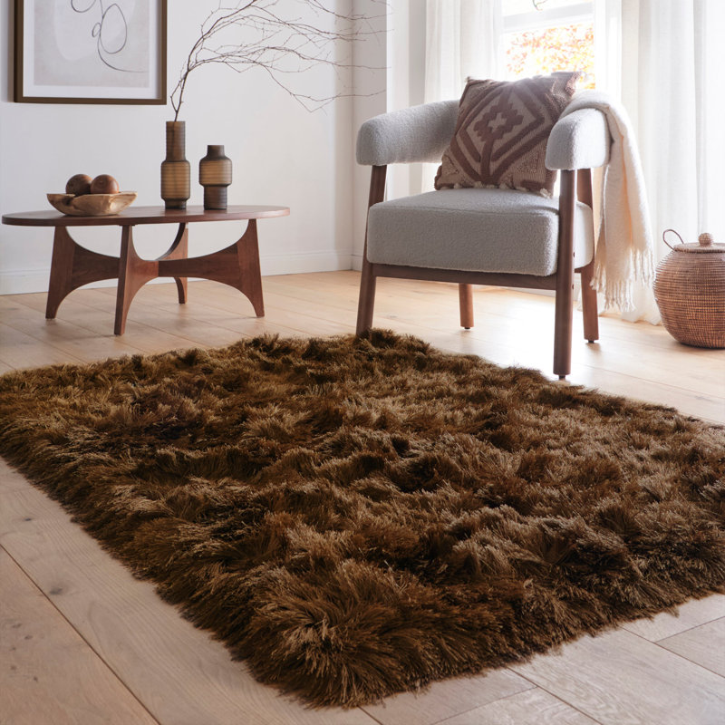 Glamour Deluxe Mocha Rug, Rectangle 160 x 230 cm