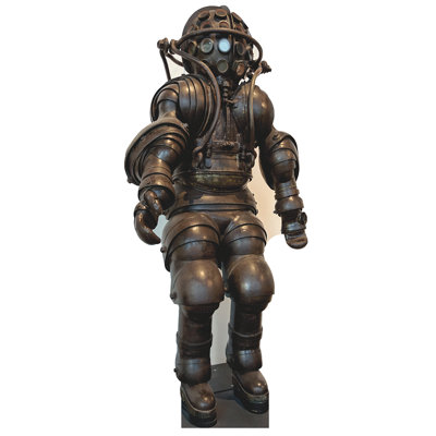 1800s Atmospheric Diving Suit Anthropomorphic Cardboard Standup