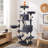 Cat Tree with 13 Scratching Posts, Multi-Level Plush Cat Condo-1147748502