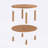 Lynn Solid Wood Small Round Coffee Table with Shelf – Compact & Stylish Storage Solution-1957590811