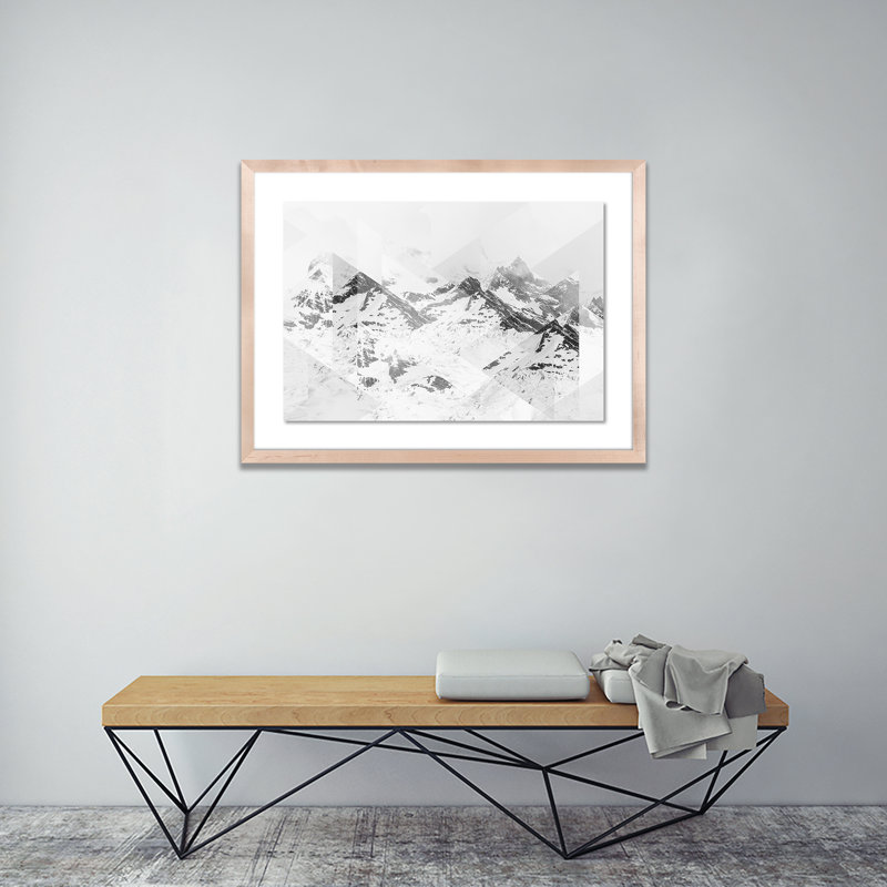 Perito Moreno Scattered Print by Joe Mania, Natural, 36" H x 48" W x 2.5" D