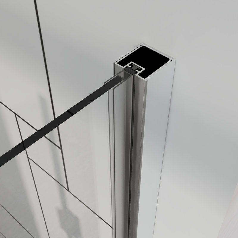 Frameless Bi-Fold Swing Pivot Shower Door, 30 In. W X 72 In. H, 1/4 In. Clear Tempered Glass, Chrome Finish Hardware | Gift Idea