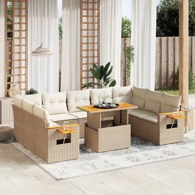 Ensemble de canapé de jardin Vidaxl