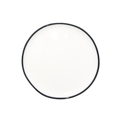 Canvas Home Abbesses Coloured Rim Porcelain Appetizer Plate