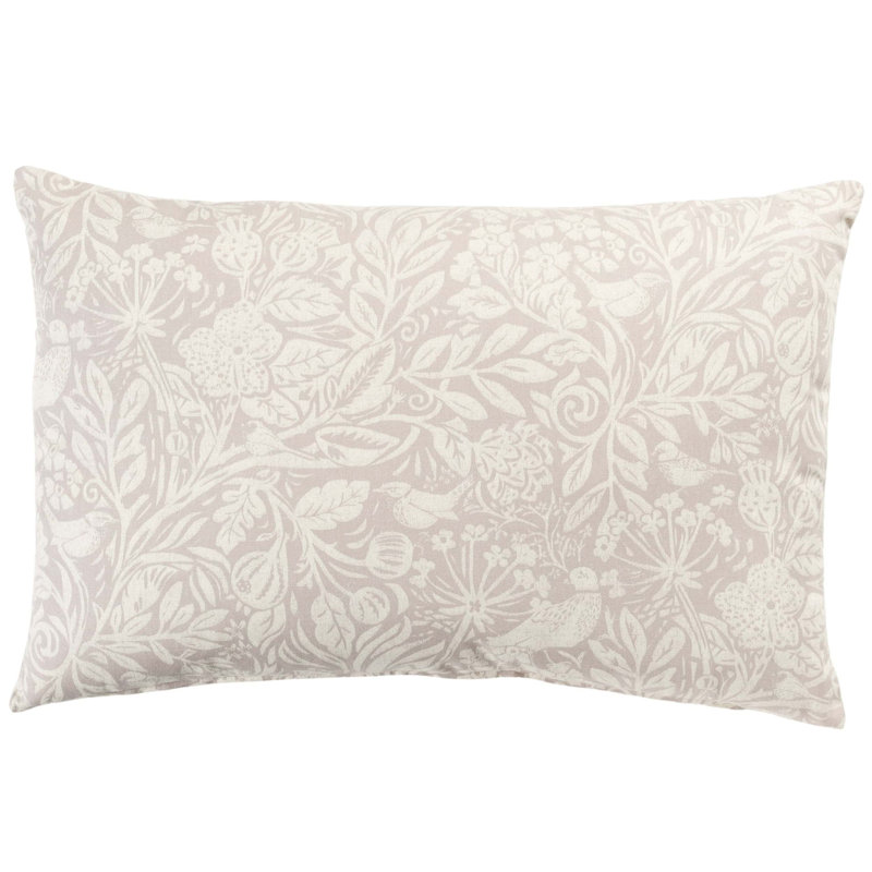 Serene Garden Printed Cotton Cushion, Cover only, 58x38cm