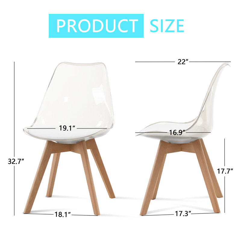 Fashank Side Chair, Clear