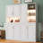 Twin Murphy Bed Cabinet With Lights Bookcase And Power Outlets-200358853
