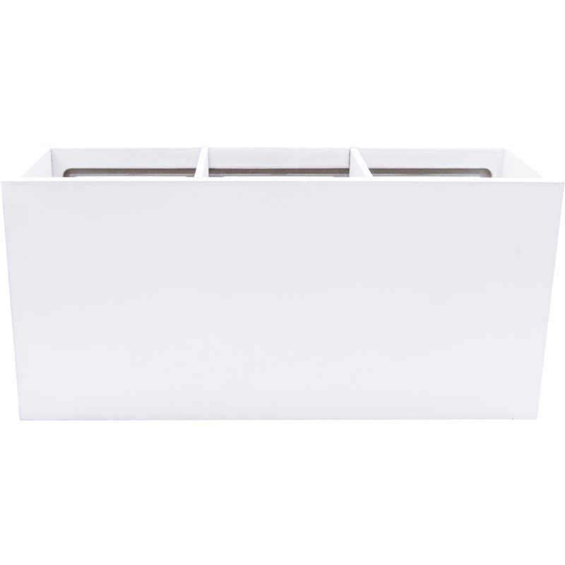 Linnda Wood Rectangle Utensil Crock