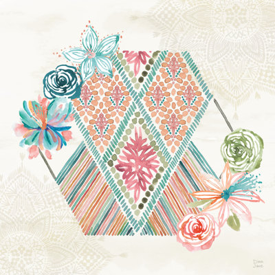 Macrame Meander IV by Dina June - Wrapped Canvas Painting
