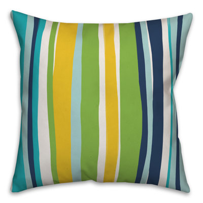  Coussin d'extérieur carré à rayures