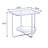 End Table, Chrome & Glass