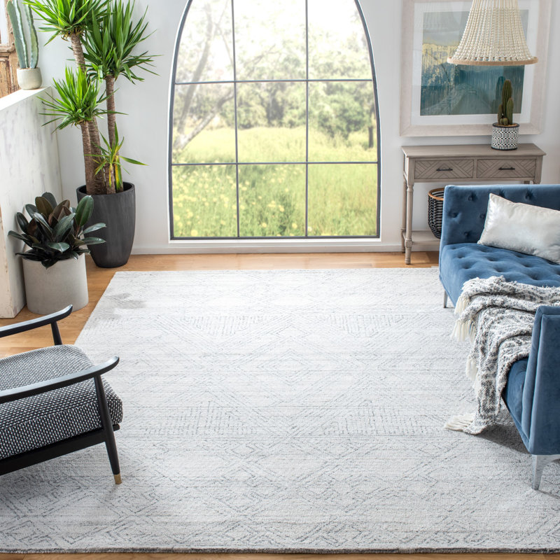 Abstract Hand Tufted Performance Southwestern Rug, Rectangle 10' x 14'