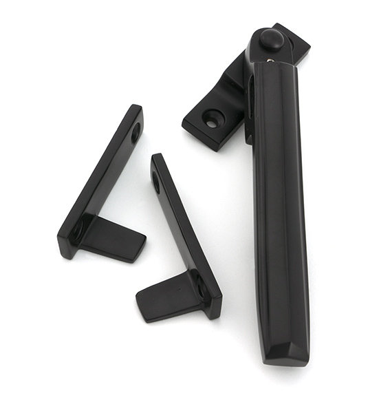 Art Deco Night-Vent Locking Fastener, Aged Bronze