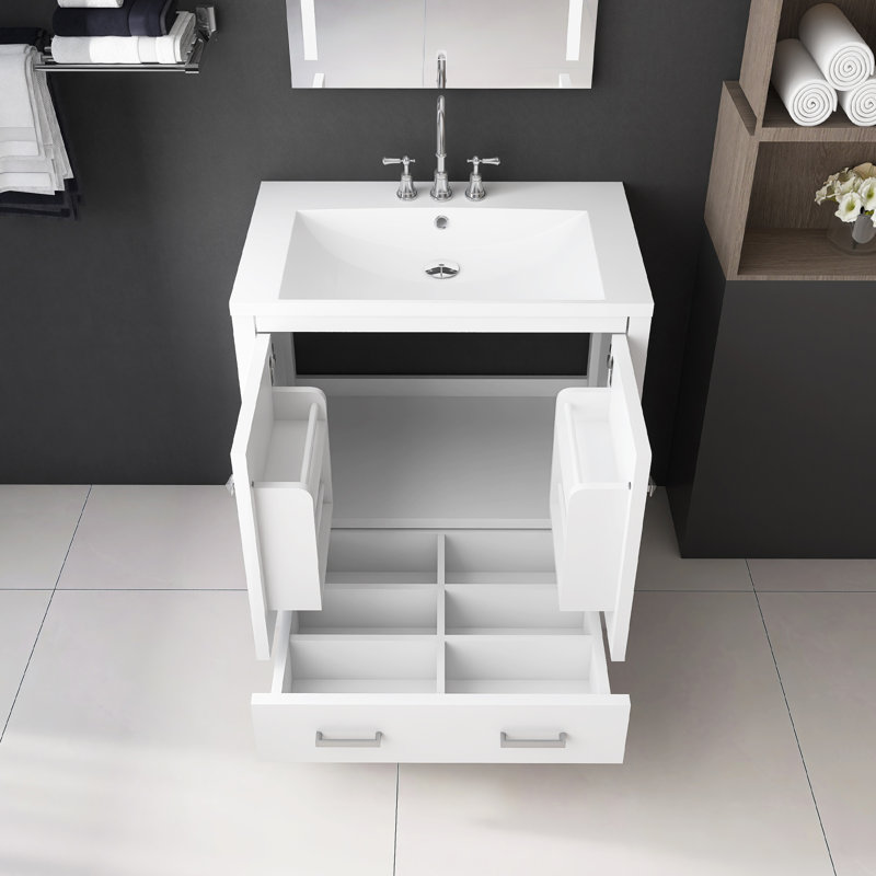 Lylla 30" Single Bathroom Vanity Set, White