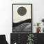 «Minimalist Abstract Landscape Woodland Decor Swirling Lines And Soft Hills Minimalisme» sur-99142055-99142053