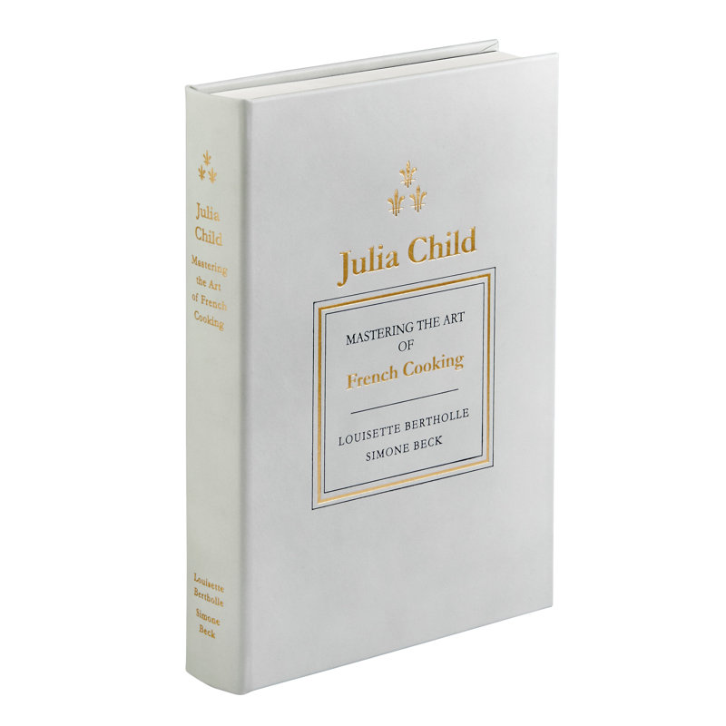 Graphic Image Julia Child Mastering The Art Of French Cooking Coffee Table Book, Leather,Ice