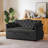 Black Velvet Sleeper Sofa Bed-1176179185