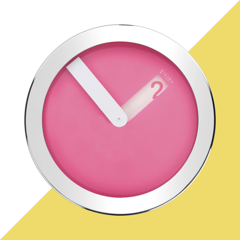 Reedley Metal Wall Clock, Pink