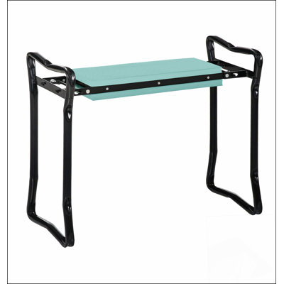 Tabouret de jardin pliable rembourré Outsunny