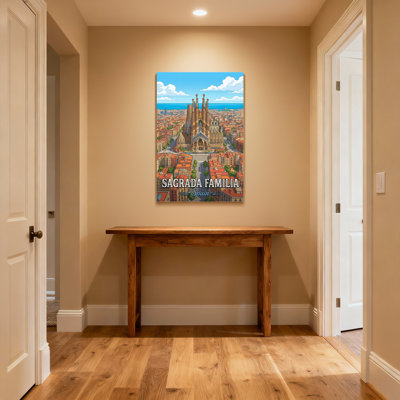 Scenic &Cityscapes Sagrada Familia Spain Cityscape Art Print