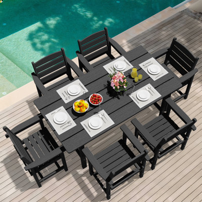 All-Weather Outdoor Patio Dining Set (7-Piece) by Red Barrel Studio