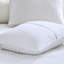 Courtepointe double / grand blanc 3 pièces - Design réversible, microfibre avec coton, contrôle boulochage
