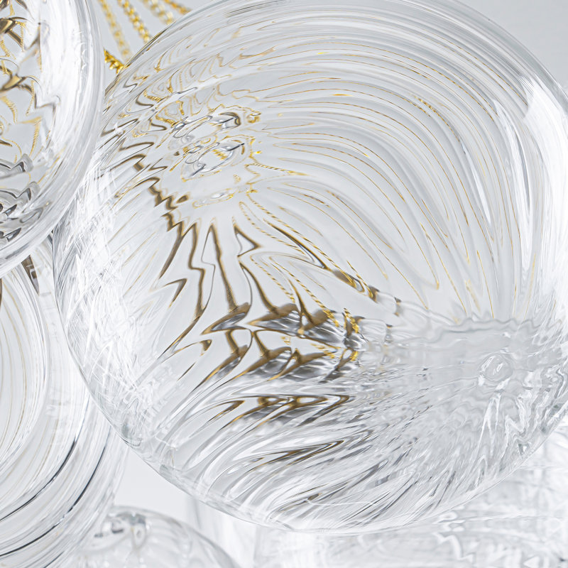 Lustres en verre à 3 lumières à intensité variable