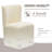 Vela Upholstered Armless Side Dining & Vanity Chair with Hidden Mobility Casters