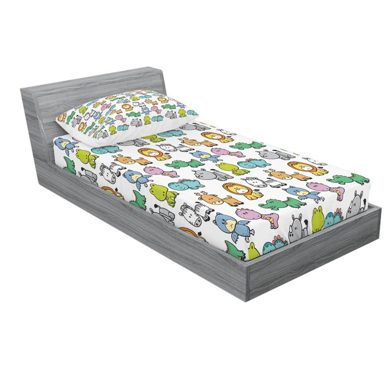 Microfiber Sheet Set, Twin Sheet Set with Fitted Sheet