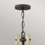 Beloit 3 - Light Iron Rust Geometric Pendant