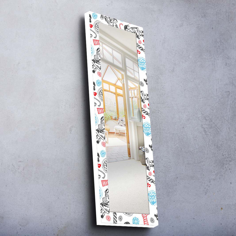 Engineered Wood Flat Wall Mirror