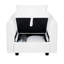 Fauteuil d'appoint en cuir convertible Ruen pour salon, appartement, bureau-95668667-122954105