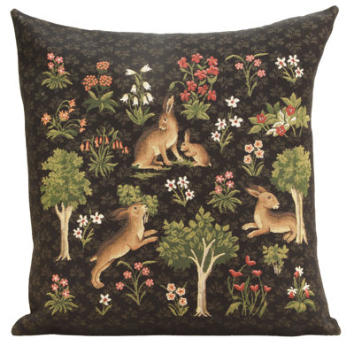 Medieval Rabbit with Flowers Running 