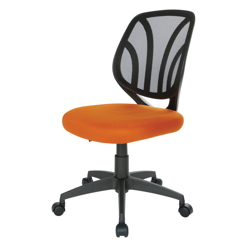 Work Smart Mesh Task Chair, Orange