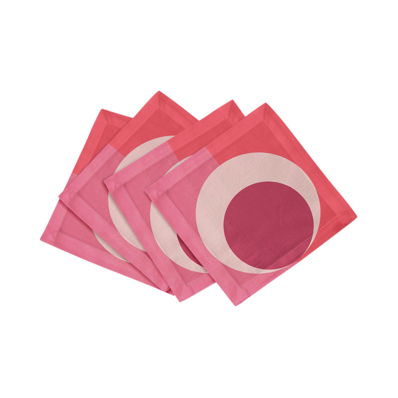 Square Napkins, Pink Coral