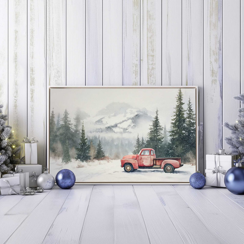 Impression sur toile Frosted Haul, H 20,75 po x l 30,75 po, Noyer