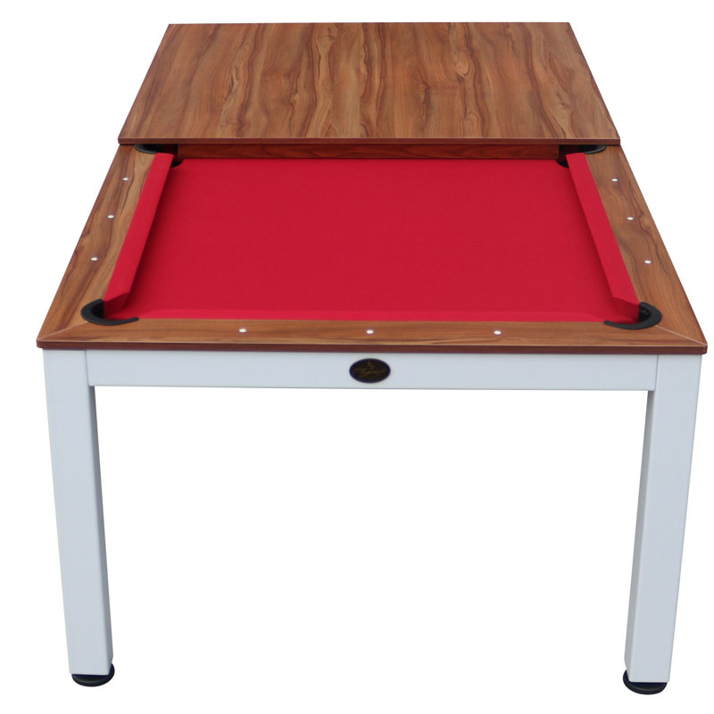 Playcraft Glacier 7' Pool Table with Dining Top and Steel Legs