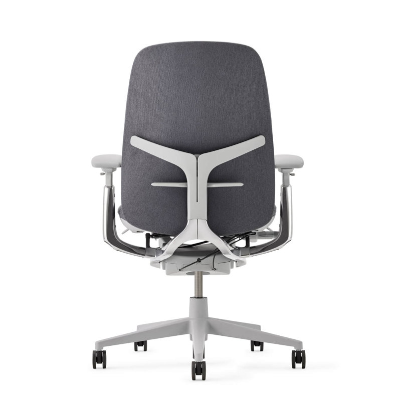 Haworth Zody Upholstered Office Chair - Standard Posture with Lumbar Support, Steel